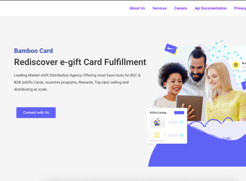 Bamboo Card Website